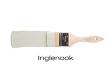 Light green Fusion Mineral Paint brush labeled “Inglenook”.