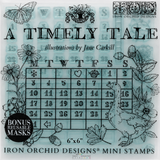 A Timely Tale Mini Stamp by IOD - Iron Orchid Designs