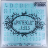Apothecary Mini-Stamp by IOD - Iron Orchid Designs