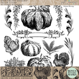 Autumn Blessings Stamp (2025 Limited Release) by IOD - Iron Orchid Designs