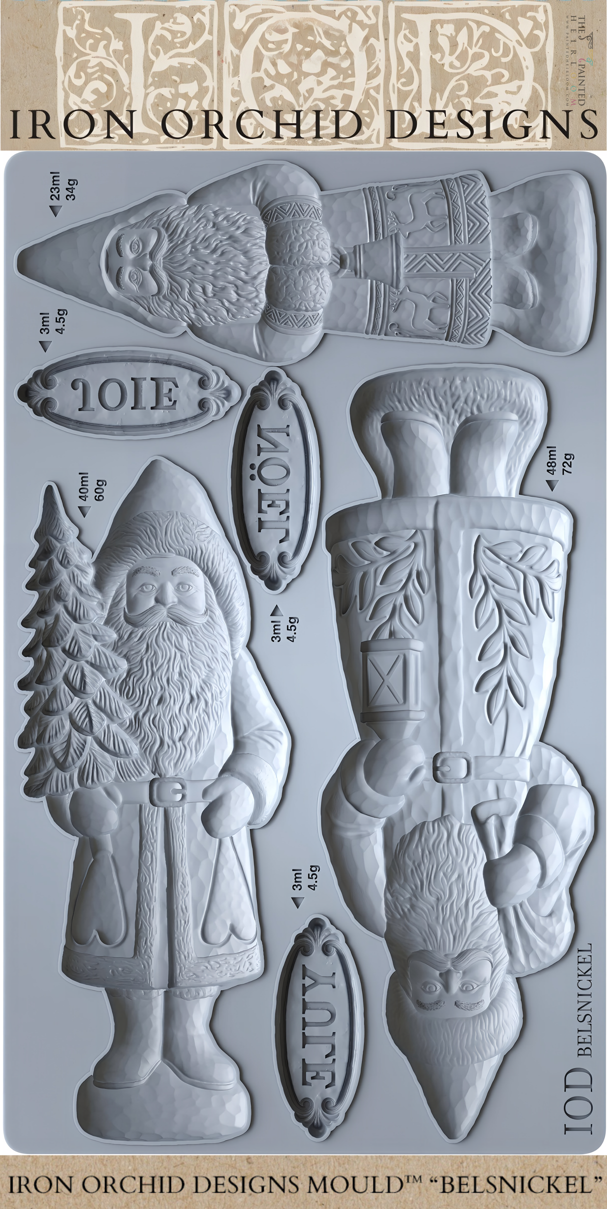 Belsnickel Mould (2026 Limited Release) by IOD - Iron Orchid Designs