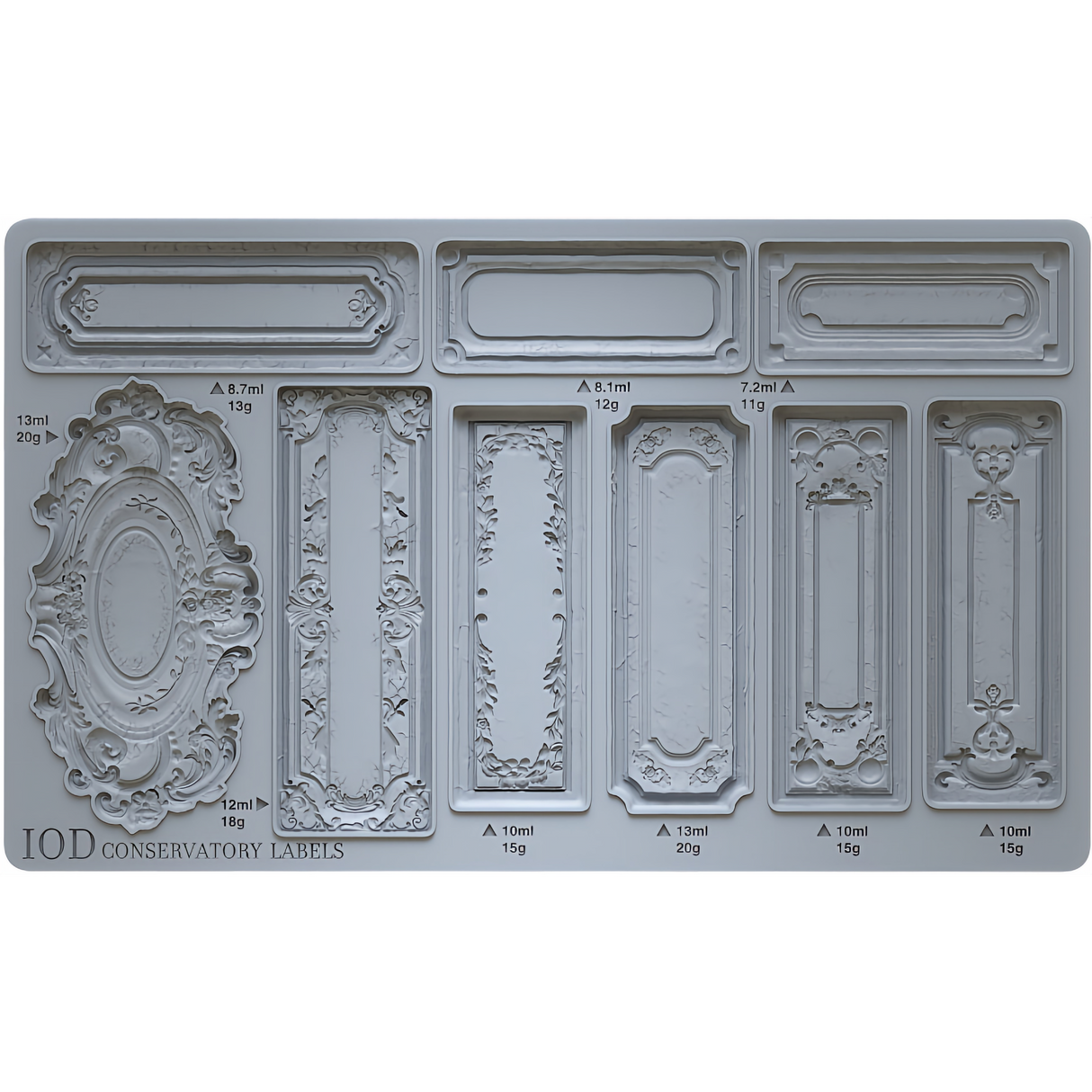 Conservatory Labels Mould by IOD - Iron Orchid Designs