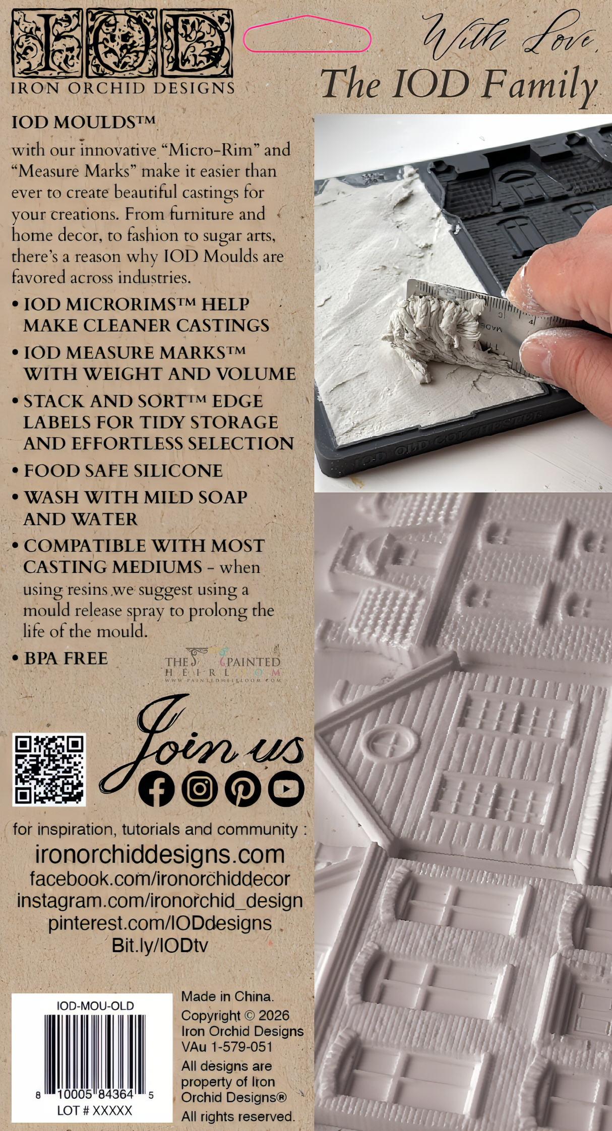 Old Colchester Road Mould by IOD - Iron Orchid Designs