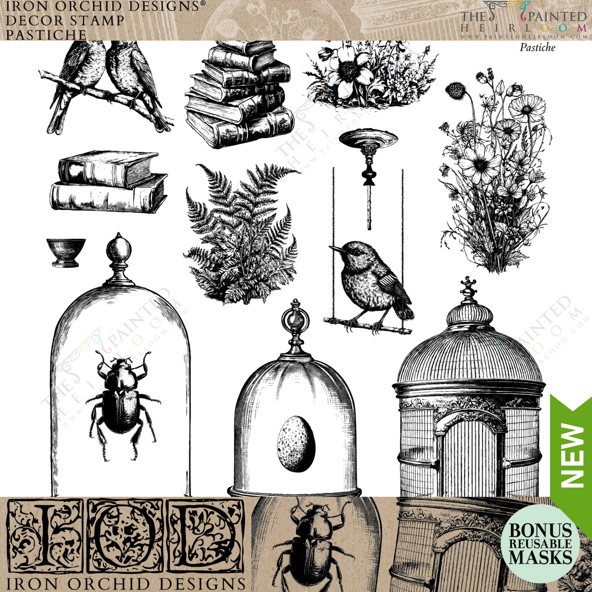 Pastiche Stamp by IOD - Iron Orchid Designs