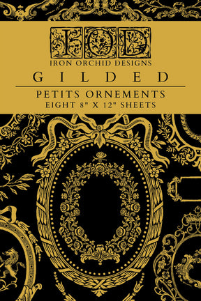 Petits Ornements Gilded Transfer by IOD - Iron Orchid Designs-The Painted Heirloom