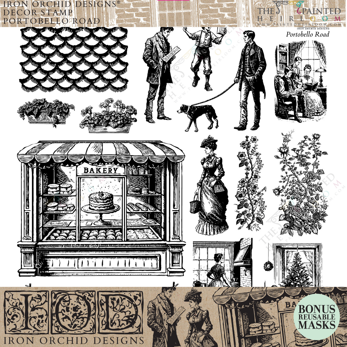 Portobello Road Stamp (2023 Limited Release) by IOD - Iron Orchid Designs