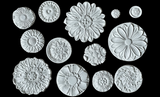 Rosettes Mould by IOD - Iron Orchid Designs