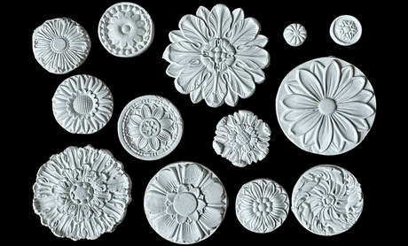 Rosettes Mould by IOD - Iron Orchid Designs