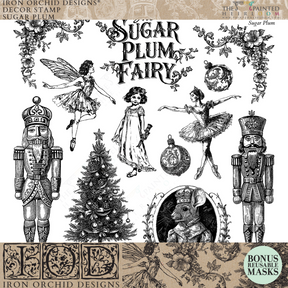 Sugar Plum Stamp (2025 Limited Release) by IOD - Iron Orchid Designs-The Painted Heirloom