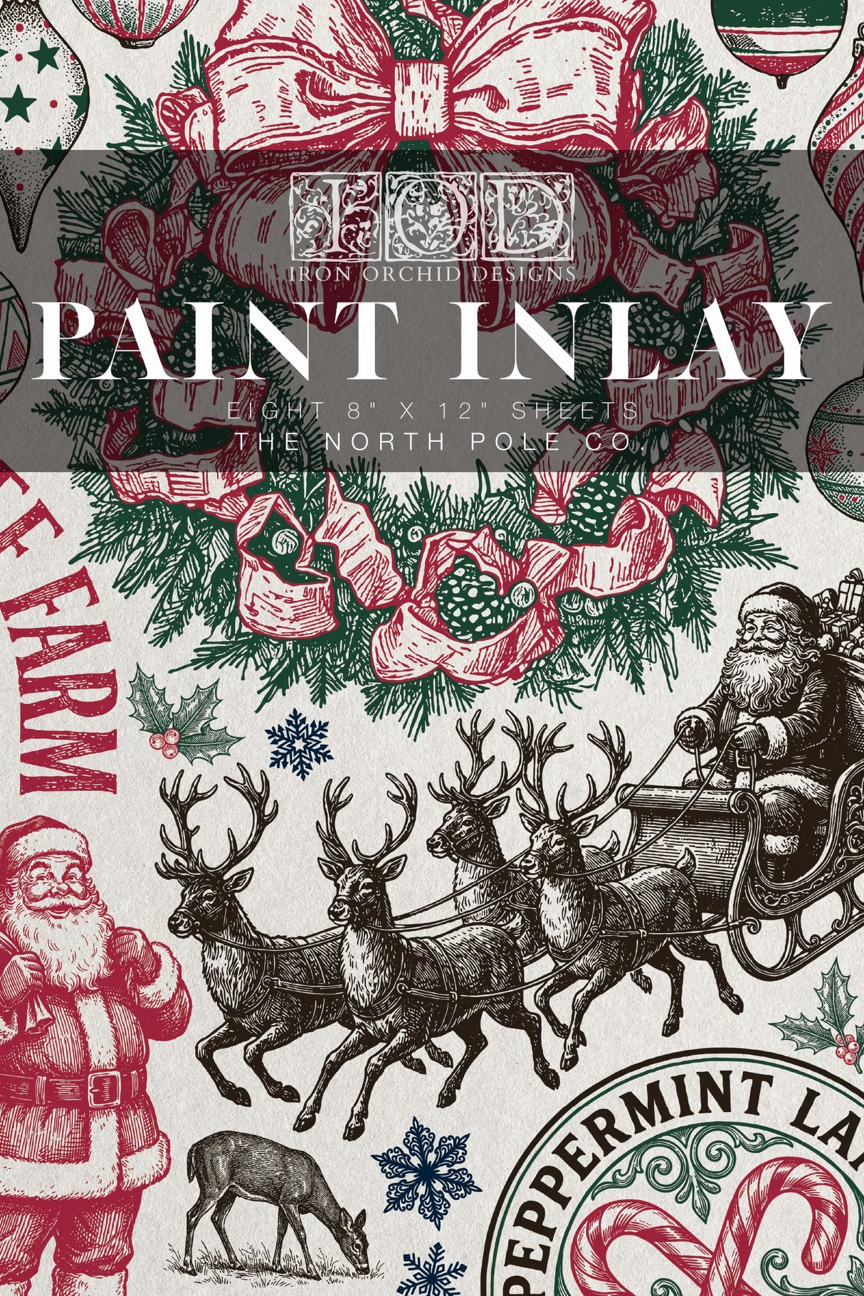The North Pole Co. (2026 Limited Release) Paint Inlay by IOD - Iron Orchid Designs