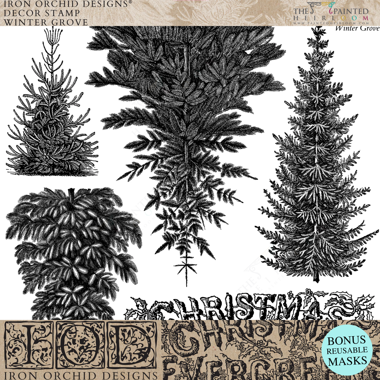 Winter Grove (2026 Limited Release) Stamp by IOD - Iron Orchid Designs