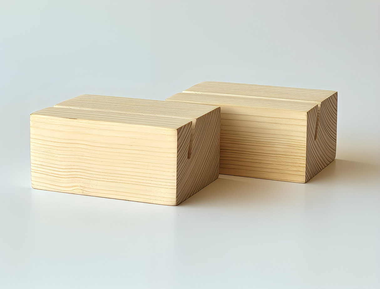 IOD Wood Block Stands (Pack of Two) by Iron Orchid Designs