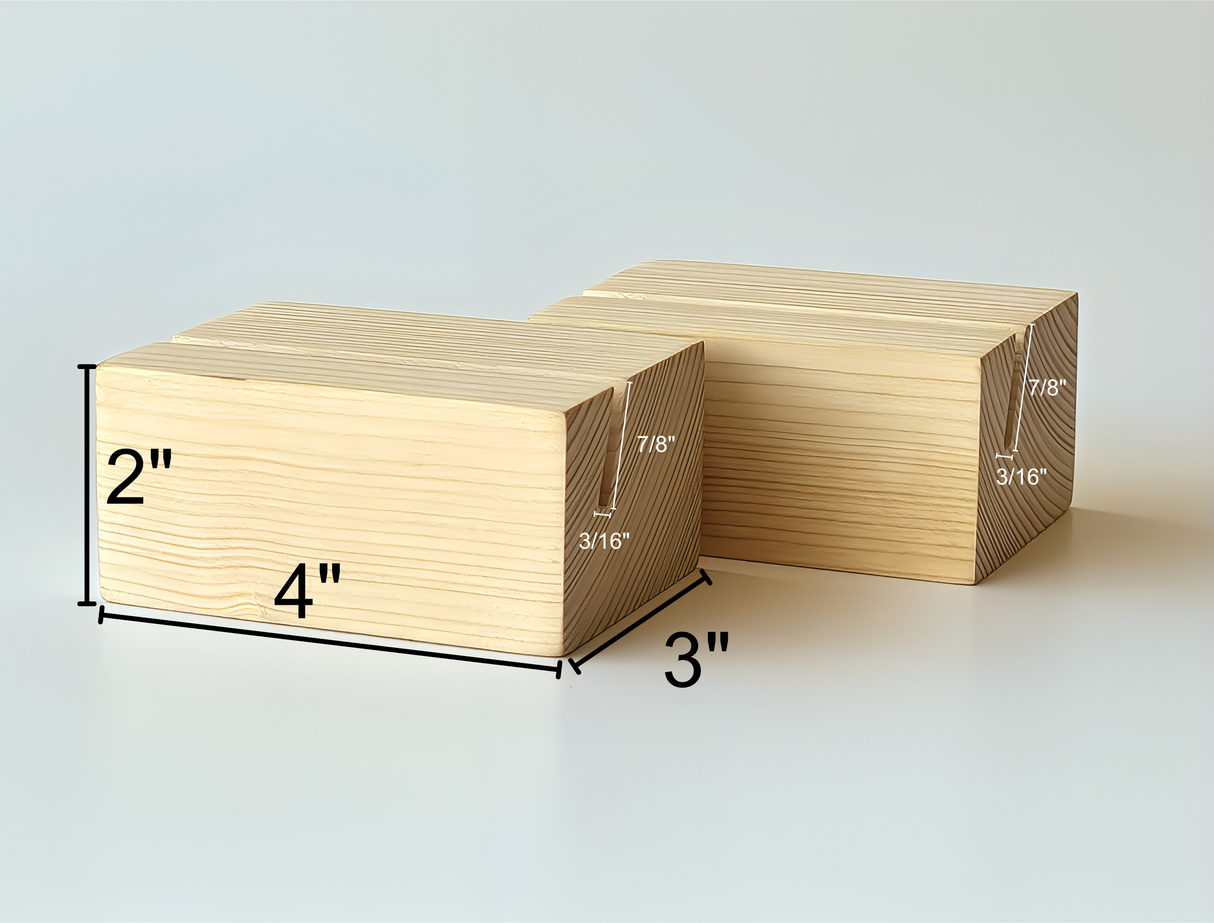 IOD Wood Block Stands (Pack of Two) by Iron Orchid Designs
