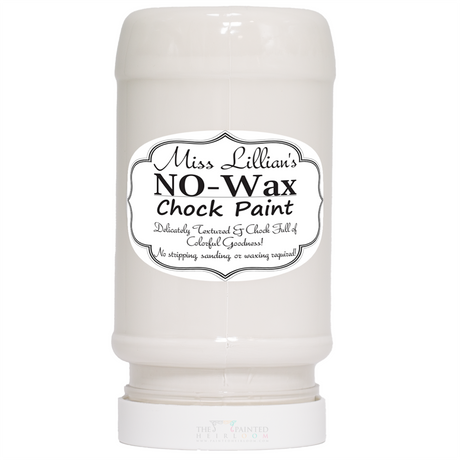 Miss Lillian’s Irish Creme No-Wax Chock Paint container.