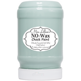 Miss Lillian’s Just Duckie No-Wax Chock Paint jar in blue-green chalk paint.