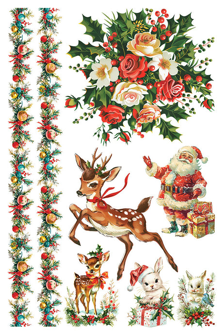 Kitschy Christmas Transfer (2024 Limited Release) by IOD - Iron Orchid Designs @ The Painted Heirloom