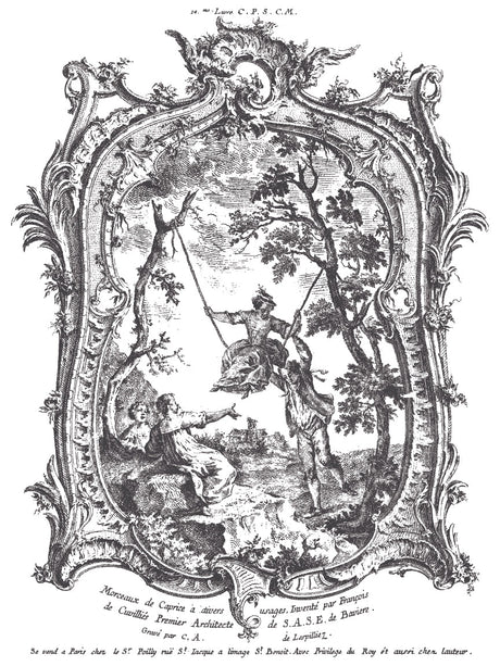 La Chasse Paint Inlay by I.O.D., vintage-style decorative inlay for furniture detail from Iron Orchid Designs.
