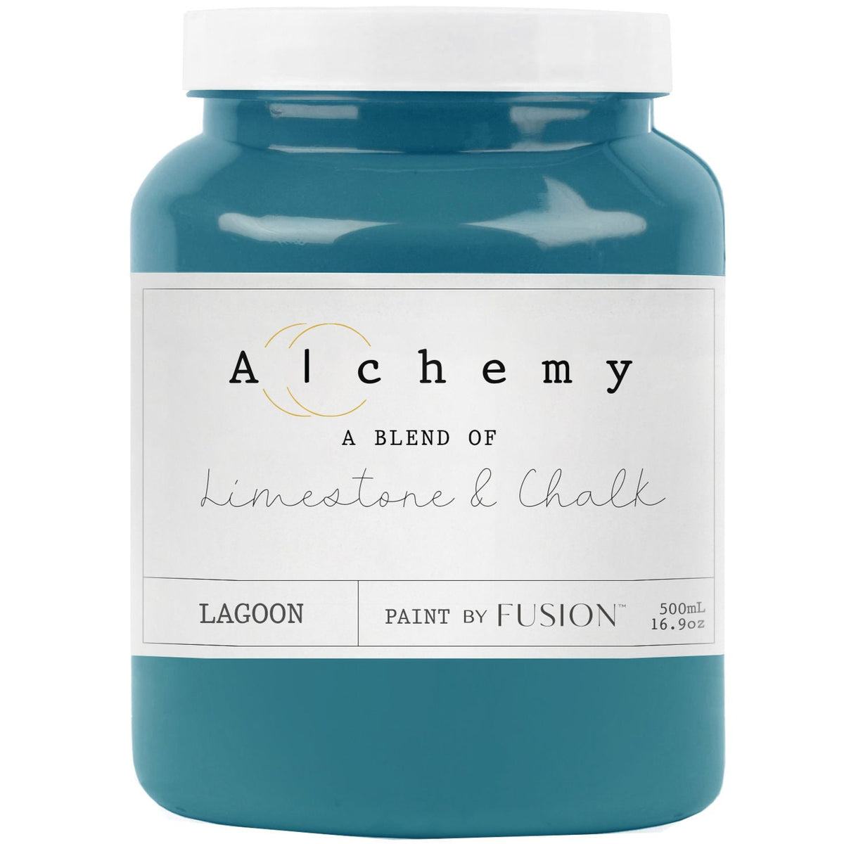 Lagoon Alchemy Paint by Fusion Mineral Paint, 500ml jar, chalk-style premium blue furniture paint.