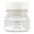 37ml Lamp White Fusion Mineral Paint jar with white label and clear lid.