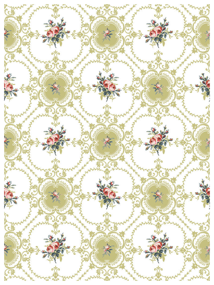 Lattice Rose Paint Inlay by (Limited Release) IOD - Iron Orchid Designs @ The Painted Heirloom