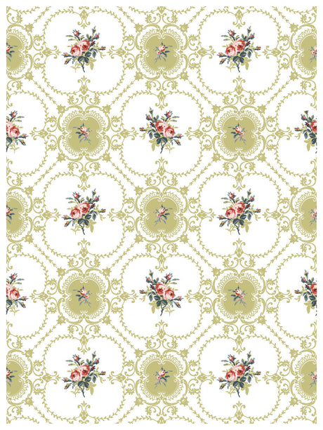 Lattice Rose Paint Inlay by (Limited Release) IOD - Iron Orchid Designs @ The Painted Heirloom