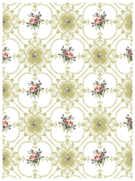 Lattice Rose Paint Inlay by (Limited Release) IOD - Iron Orchid Designs @ The Painted Heirloom