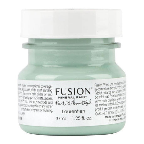 Laurentien Fusion Mineral Paint (Seasonal), 37 ml jar with white lid and label, Fusion Mineral Paint.