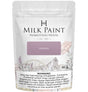 Homestead House Lavande Milk Paint 50g pouch with rustic mill art and health warning on label.