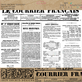 Le Courrier Stamp by IOD - Iron Orchid Designs-The Painted Heirloom
