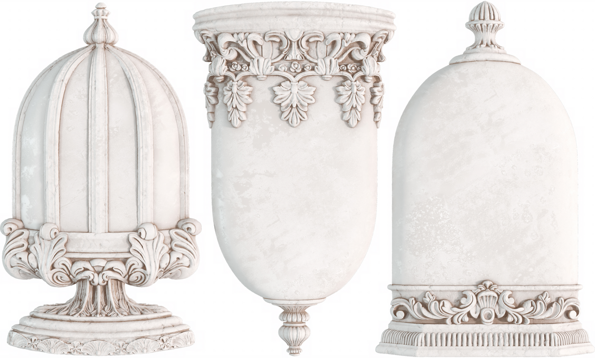 Les Cloches Mould by IOD – Iron Orchid Designs for creating classic decorative reliefs.