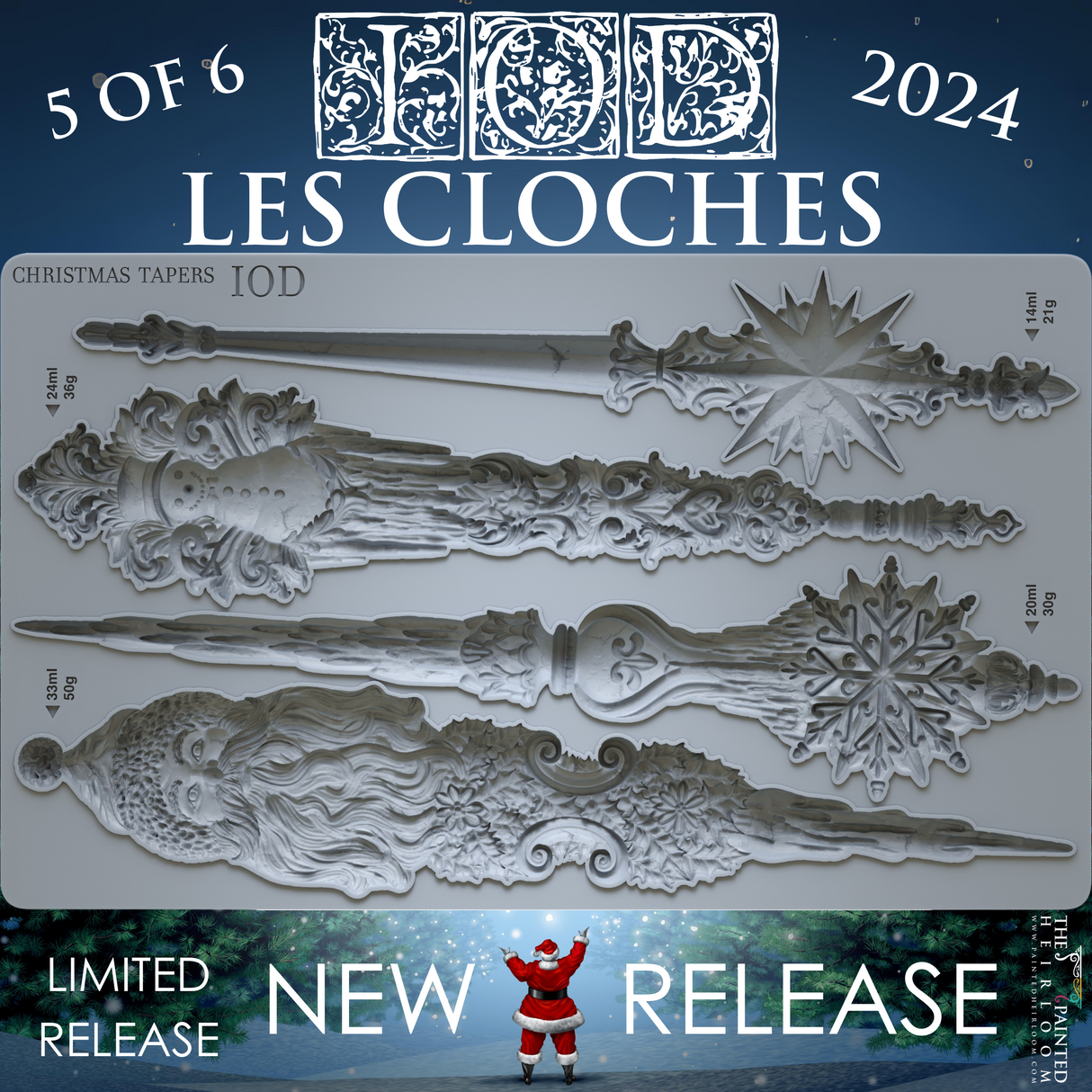 Les Cloches Mould by IOD - Iron Orchid Designs @ The Painted Heirloom