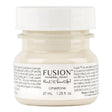37mL jar of Fusion Mineral Paint in Limestone, an all-in-one acrylic with a modern matte finish.