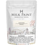 50g Homestead House Limestone Milk Paint in Vanille with warning label at the bottom of the bag.