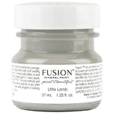 37 mL jar of Fusion Mineral Paint, color Little Lamb, matte finish.