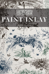 I.O.D. Little Lark Paint Inlay featuring vintage toile bird and nature art in a small format.