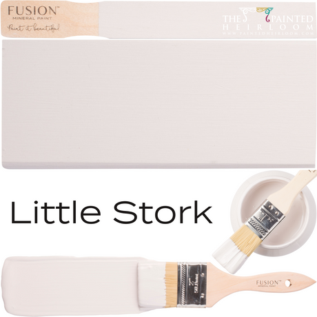 Fusion Little Stork Mineral Paint, pale gray-lilac acrylic sample, Limited Release.