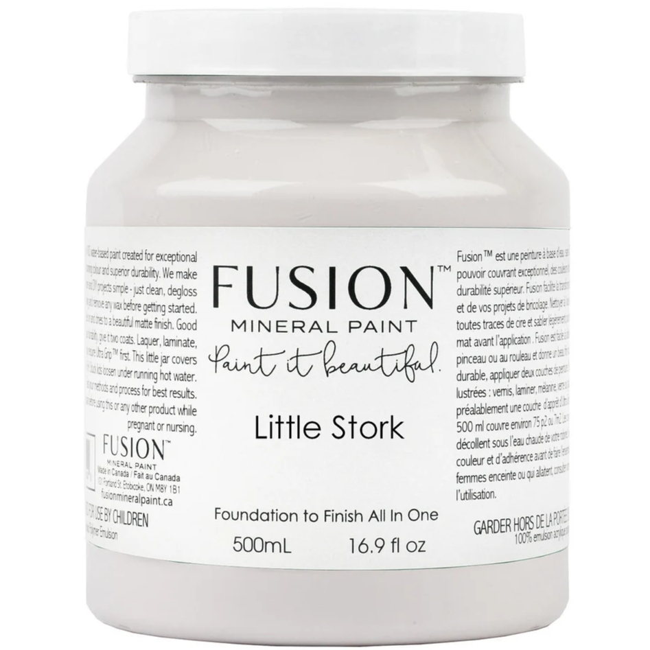 Fusion Mineral Paint Little Stork Mineral Paint Limited Release, 500mL all-in-one acrylic furniture paint, 16.9 fl oz.