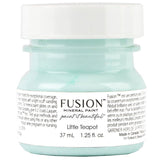 Little Teapot Fusion Mineral Paint, 1.25 fl oz, light blue with teal undertones, seasonal shade.