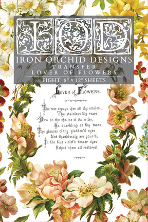 Lover of Flowers Transfer by IOD - Iron Orchid Designs-The Painted Heirloom