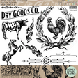 Mercantile Stamp by IOD for vintage grain sack stamping; Iron Orchid Designs branding visible.