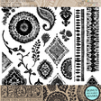 The Mercy House Chitenge Stamp by I.O.D. with reusable mask and African fabric-inspired pattern designs.
