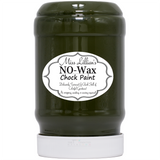 Miss Lillian’s Midnight Fern No-Wax Chock Paint jar in dark green shade.