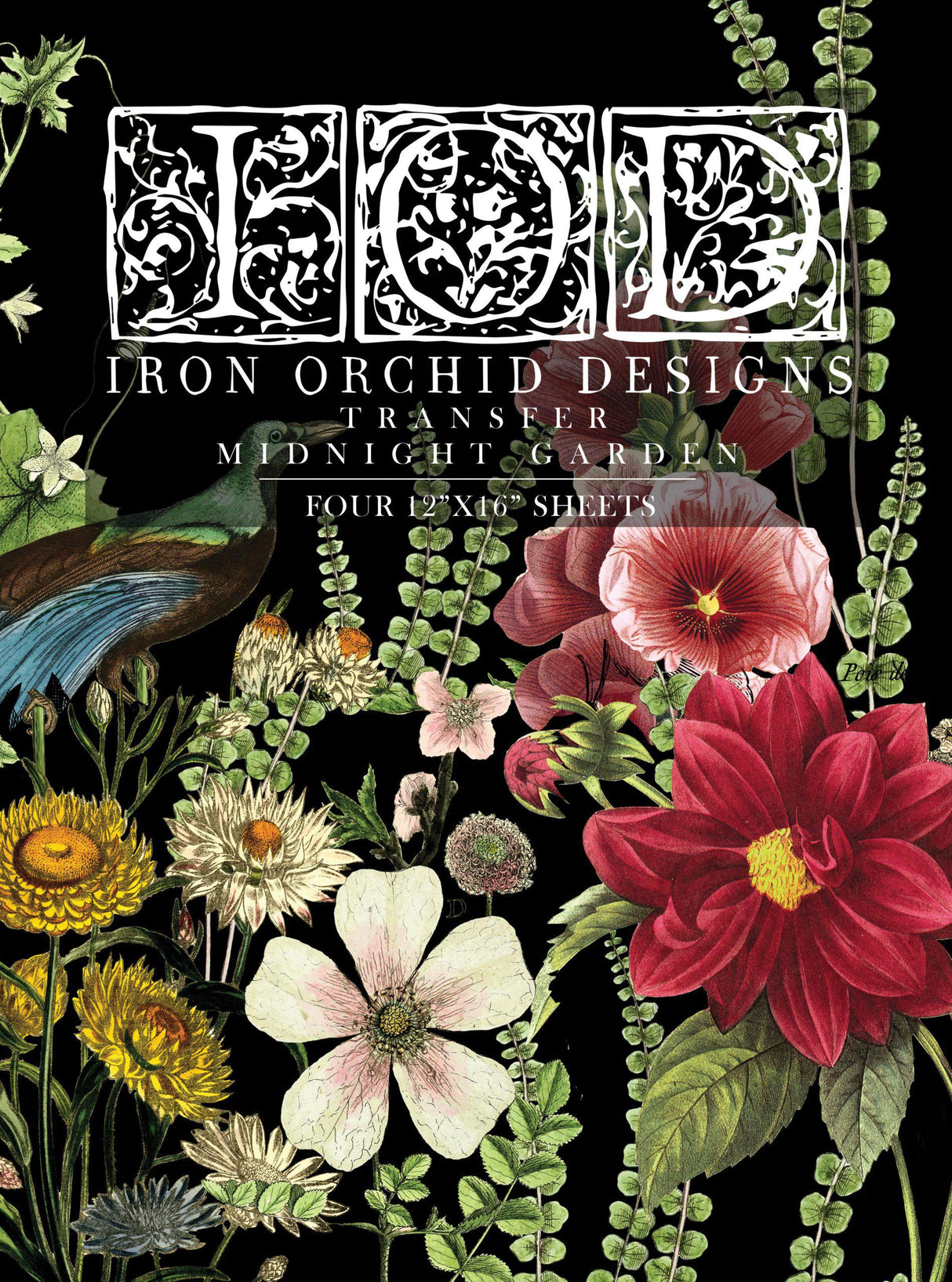 Midnight Garden Transfer Set by IOD - Iron Orchid Designs @ Painted Heirloom