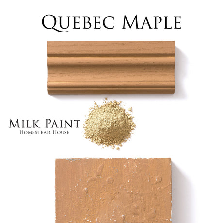 Fusion Mineral Paint Milk Paint Wood Stain in Quebec Maple, mixable formula for furniture restoration.
