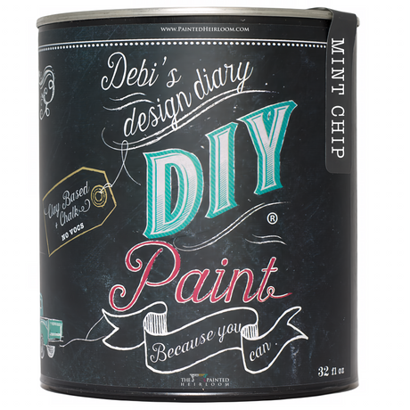 DIY Paint Co. Mint Chip 32 fl oz eco-friendly clay and chalk paint for furniture and accents.