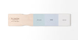 Wooden stir stick with matte samples of Little Whale, Mist Fusion Mineral Paint, and Casement by Fusion.