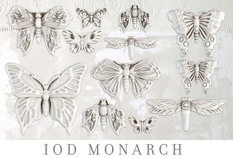 IOD Monarch Decor Mould silicone mould for butterflies and moths, labeled as Monarch Mould by IOD.