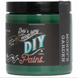 DIY Paint Co. Monet’s Garden clay and chalk paint in a green jar, eco-friendly formula for furniture projects.