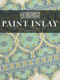 Blue, green & gold Morocco Paint Inlay by I.O.D. with decorative pattern, brand logo, and Paint Inlay text overlay.
