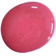 Glossy pink Mulberry spill with black specks, painted using eco-safe Old Fashioned Milk Paint on white background.